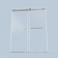 thumbnail image 3 of 56-60" W x 76" H Shower Door, Double Sliding Frameless Shower Door with Premium 3/8 Inches (10mm) Thick SGCC Tampered Glass, Soft Close, Explosion-Proof Film, 3 of 9