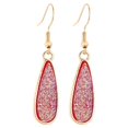 thumbnail image 2 of Fiudx Ofertas Flash Del Día Pendientes Colgantes De Cristal De Ópalo Con Lágrimas De Cuarzo Ovaladas A La Moda Para Mujer, 2 of 3