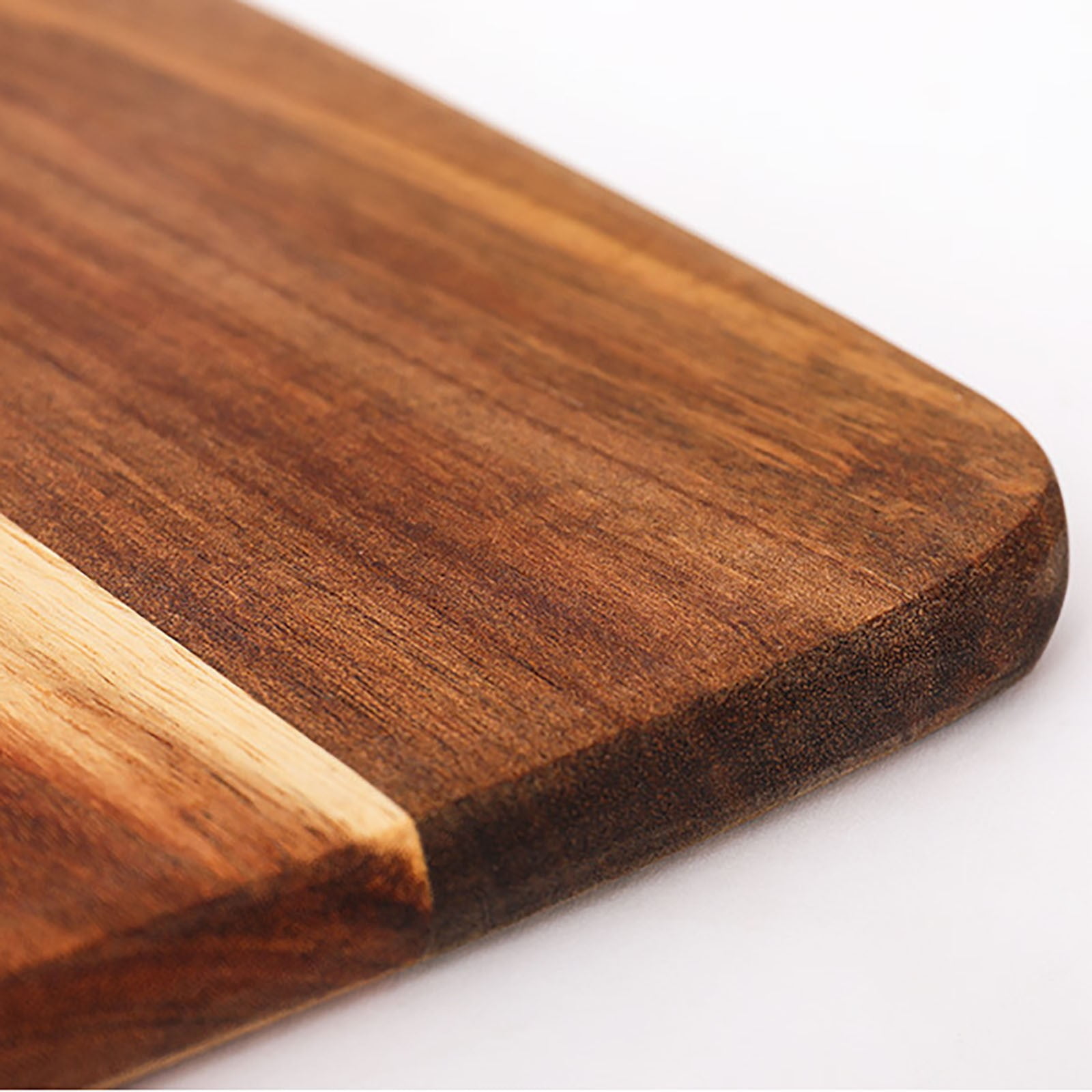Wood Cutting Board Wood Charcuterie Board With Handle Round/Rectangular Portable Wood Dinner Plate Serving Tray Kitchen Chopping Board For Meat Bread Vegetables Fruits Food