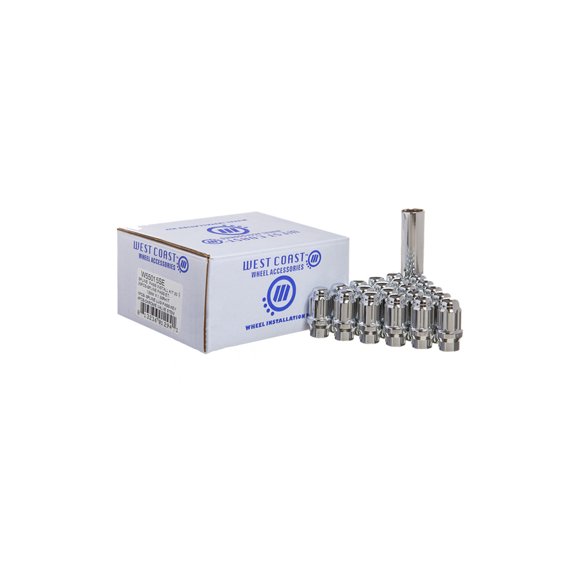 West Coast Wheel Accessories Wheel Installation Kit W56015SE 6 Lug Kit; 12 Millimeter x 1.5 Thread Size; ET Shank; Short Shank; Spline Drive; 1.69 Inch/42.92 Millimeter Overall Length