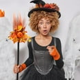 thumbnail image 5 of Wovilon Halloween Witch Magician Woolen Pumpkin Witch Ghost Party Decoration Props Dance Halloween Children's Gauntlet Flying Home Role Playing, 5 of 6