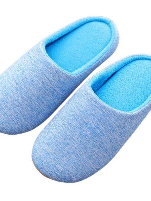 Topumt Women Men Fuzzy NoSlip Slippers Closed Toe House Shoes for
