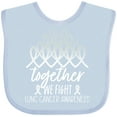 thumbnail image 3 of Inktastic Together, We Fight Lung Cancer Awareness Boys or Girls Baby Bib, 3 of 4