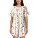 thumbnail image 1 of Fotbe Watermelon And Lemon Conjunto de Pijama Estampado para Mujer, 2 Piezas, Ropa de Dormir con Camiseta de Manga Corta y Shorts Suaves-Medium, 1 of 6