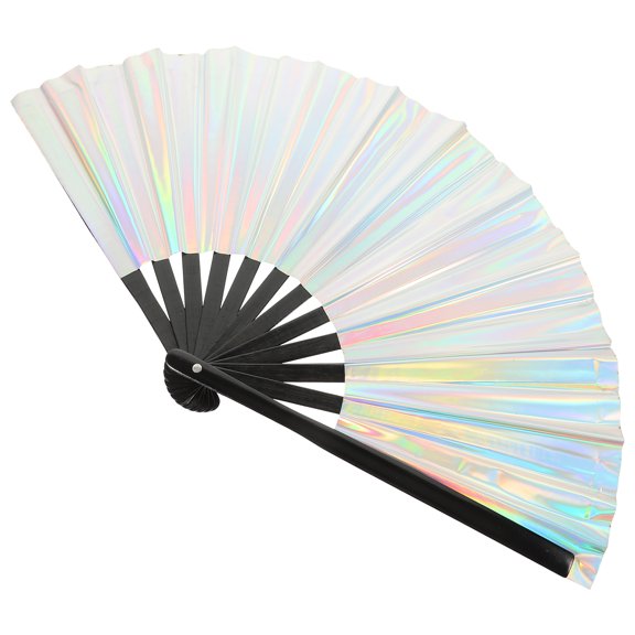 TABLZONE Multi Color Folding Hand Fan for Parties and Stage Performances