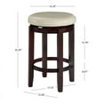 thumbnail image 3 of Linon Maya Rice Tabouret de Comptoir 24 Pouces, 24 Pouces, 3 of 11