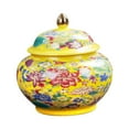 thumbnail image 3 of Ceramic Colour Enamel Tea Storage Jar 800ml Tea Jar Multifunctional Handicraft Fine Workmanshi with Airtight Lid Glazed for Loose Leaf B, 3 of 9