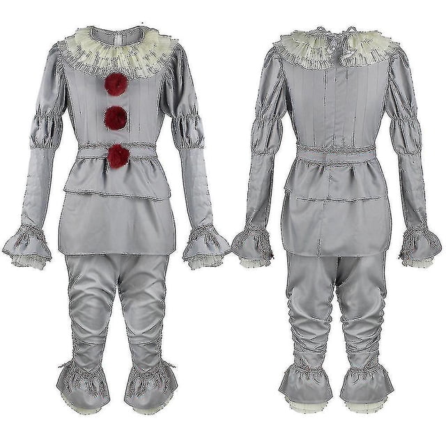 SAILING Disfraz de Pennywise para adultos y niños, disfraz de payaso para fiesta de Halloween, Set.z
