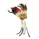 thumbnail image 2 of Tocado de americanos con plumas artificiales, tocado, jefe americano, sombrero de americanos para regalos de cumpleaños, representacio, 2 of 9