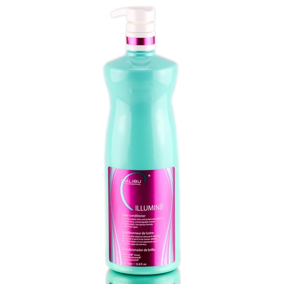 Malibu Illumin8 Shine Conditioner - 33.8 oz - Pack of 1 with Sleek Comb