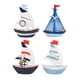thumbnail image 5 of 4 piezas Mini escultura de barco de vela artesanía temática náutica, mini decoración de en miniatura para regalo de inauguración de la, 5 of 9