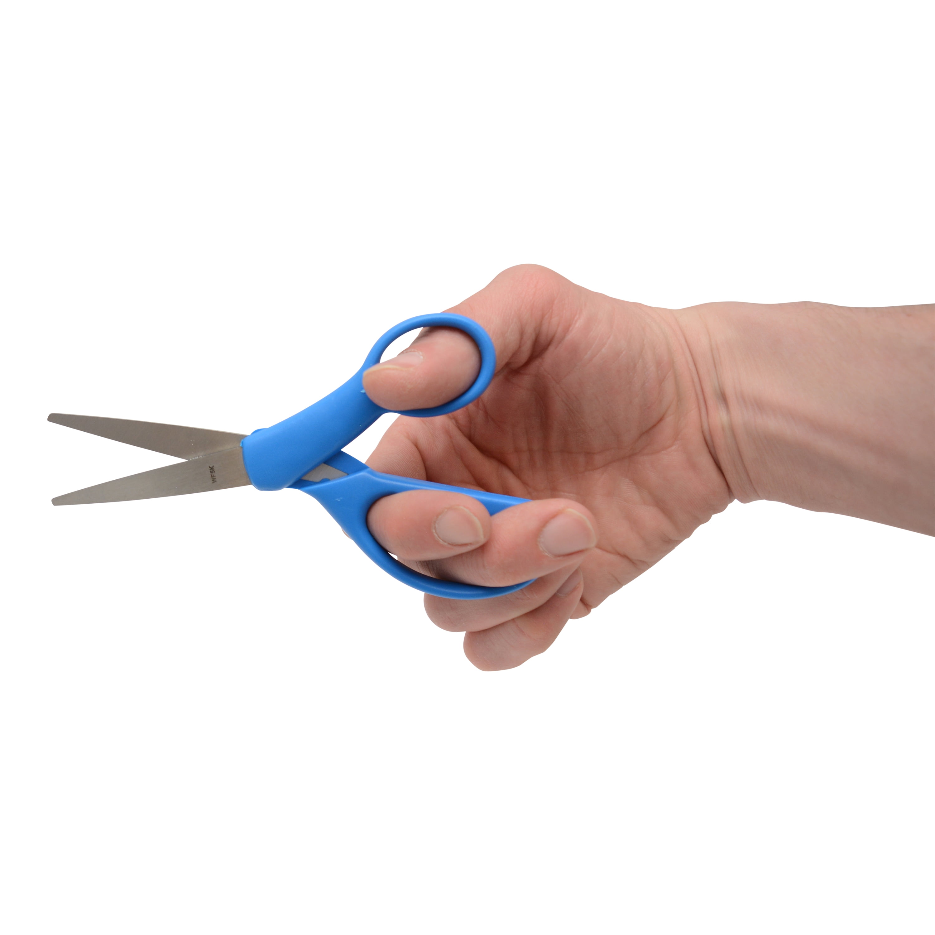Basix by Westcott, 6"  Stainless Steel Safety Scissors for Big Kids, Ages 8+,  School Supplies, Assorted Colors, 30-Pack