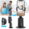 thumbnail image 3 of Vtin Face Tracking Holder, 360° AI Auto Face Tracking Phone Holder Tripod USB Rechargeable Smart Selfie Stick Camera Mount for Phone Video Vlog Live, Black, 3 of 12