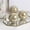 Gold 3Pcs, variant on Mosaic Sphere Balls Set Housewares Centerpieces 3.15inch Bowls Decorative Ball Mosaic Glass for Home Decorations Festival Dining Table Decor White 3Pcs