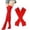 Red, variant on Puliio Solid Color Thigh High Socks for Men And Women Soft Stretchy Casual Everyday Dress Socks