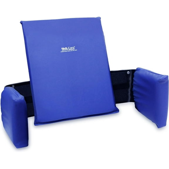 Skil-Care Adjustable Lateral Support, Width Adjusts from 12" W to 19" W - Minimizes Lateral Leaning, Fits Wheelchairs & Most Chairs, Easy-Clean, 7" H x 9" D, 706055