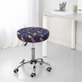thumbnail image 4 of Uemuo Colorful Dinosaur Pattern Round Bar Stool Seat Covers Washable Stool Cushion Slipcover Elastic Bar Chair Covers-12 inch, 4 of 7
