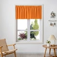 thumbnail image 2 of Innerwin Demi-Rideaux Poche Tringle Courts Rideaux Occultants 2 Pcs Moderne Cantonnière de Cuisine Simple Couleur Unie Luxe Tier Orange 2 Pcs-H:51 Pieds'x L:16 Pieds', 2 of 7