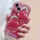 thumbnail image 3 of Pink Peach Cherry Cover For Samsung Galaxy A54 A34 A51 A53 A32 A52 A32 A73 S23 Ultra S20 FE S21 Plus Soft TPU Flower Wavy Case, 3 of 5