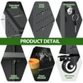 thumbnail image 7 of JAORD Black Mobile Metal Tool Chest with Steel Garage Cabinet with Wheels& Two Door, Assembly Required, 7 of 7