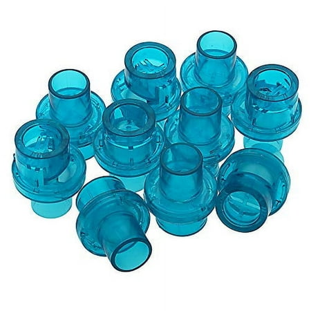 10pc Universal Plastic CPR Pocket Resuscitator Mask Replacement Valves, CPR Rescue Mask Training Valves (Green)