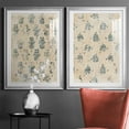 thumbnail image 5 of Wexford Home Vintage Blockprint I Premium Framed Print, 26.5" x 36.5" - Ready to Hang, Silver (Set of 2), 5 of 9