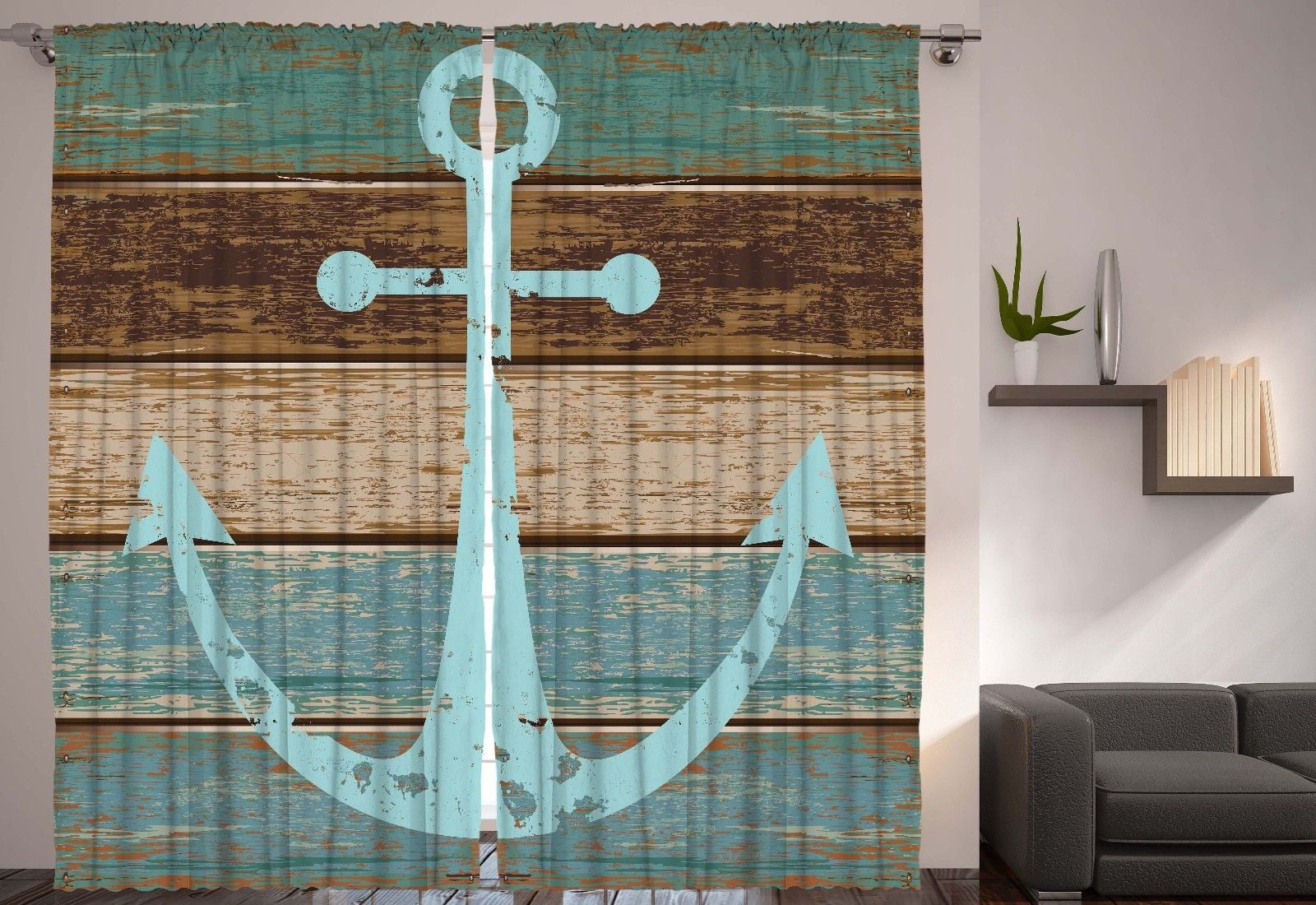nautical living room curtains