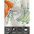 thumbnail image 7 of Fall Green Cloth Napkins Set of 4 Reusable Dinner Napkins, Orange White Thanksgiving Pumpkin Eucalyptus Cocktail Napkin Washable Table Napkins for Wedding/Holiday Party/Baby Shower 20"x20", 7 of 7