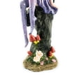 thumbnail image 3 of Ain’t It Nice Fairy Figurine Purple with Clear Wings and Patterned Socks Enjoying Nature Surrounded by Flowers Collectible Fairy Statue Fantasy Décor Sculpture, 6(L) X 2.75(W) X 8(H) Inches, 3 of 5