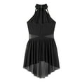 thumbnail image 6 of Haitryli Kids Girls Lace Lyrical Ballet Dance Dress Sleeveless Latin Jazz Contemporary Dancewear Black 12, 6 of 7