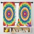 thumbnail image 5 of Blackout Kids Curtains,Rainbow Tie Dye Mandala Pattern Childrens Insulated Curtains Set Of 2,Bedroom Essentials,Toddler Room Decor 42"x54", 5 of 5