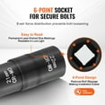 thumbnail image 4 of VEVOR Lug Nut Impact Socket Set 1/2 in Drive Metric and SAE 6-Point Flip Socket, 4 of 9