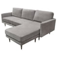 thumbnail image 3 of Kelsey Reversible Chaise Sectional in Grey Fabric by Diamond Sofa, 3 of 20