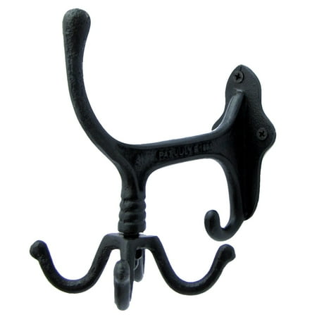 Vintage Antique Style Rotating Metal Wall Mount Spinning Coat Hook Classy Black Metal Wall Mounted Coat Rack Vintage Antique Style Rotating Metal Wall Mount Spinning Coat Hook Classy Black Metal Wall Mounted Coat Rack