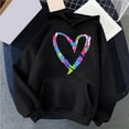 thumbnail image 3 of Vedolay Fall Tops Sweatshirt for Women 2023 Crewneck Long Sleeve Shirt Autumn Winter Pullover Top,Black S, 3 of 4