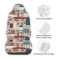 thumbnail image 5 of Yiaed Patchwork In Country Style Print Car Seat Covers,Universal Auto Seats Protector Fits for Car,SUV Sedan,Truck,Automotive Seat Covers & Accessories(Two packs), 5 of 7