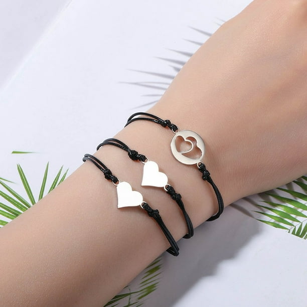 Friendship Bracelets 2 3 4Pcs Decoration Braided Attractive Mother Daughter Heart Bracelets Walmart