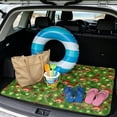 thumbnail image 2 of Jeiento Pine Bell Candy Cane Car Trunk Mat for Dog Non-Shedding Dog Car Travel Accessories All Weather Cargo Liner Floor Mat for SUV Sedan Truck, 2 of 7