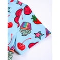 thumbnail image 5 of QEFJNO Kids Girls Pajamas Set 2 PCS Short Sleeve Top and Shorts Pants for Toddler Girls Strawberry Ice Cream Pjs, 5 of 11
