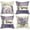 Spring, variant on Lavender Flower Decorative Throw Pillow Covers 18x18 Set of 4, Spring Time Vibes Purple Floral Mason Jar Outdoor Pillowcase, Hope Spring Eternal Bloom Gather Stripes Cushion Case Home Decor