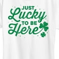 thumbnail image 3 of Instant Message - Just Lucky To Be Here - Women's Short Sleeve Graphic T-Shirt, 3 of 6