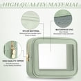 thumbnail image 3 of Bolsas de maquillaje Abbylike, PVC transparente, verde transparente (3 unidades), 3 of 6