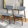thumbnail image 4 of Ashcroft Chaises de Salle à Manger Mid-Century Modern, Gris (Ensemble de 2), 4 of 8