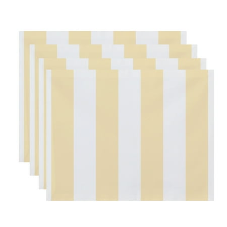 

Simply Daisy 18 x 14 Inch Rugby Stripe Stripe Print Placemat (Set of 4) Yellow