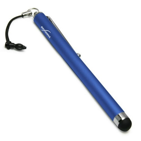 Kindle Fire Stylus Pen, BoxWave [Capacitive Stylus] Rubber Tip Capacitive Stylus Pen for Amazon Kindle Fire - Lunar Blue