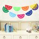 thumbnail image 3 of KAKOWELY Banderines semicirculares para el Día de los Muertos, guirnalda colgante de fieltro, suministros para fiestas temáticas mexicanas, decoración, 3 of 4