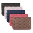 thumbnail image 1 of INSPIRE CHIC Rallonge de Soutien-Gorge pour Femmes à 3 x 4 Crochets, Bretelle d'Extension, Bande de Soutien-Gorge Multicolore, 5 Pcs, Multicolore, 1 of 5