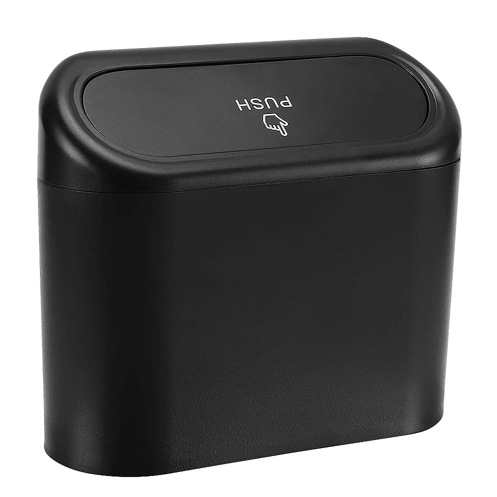 Car Trash Can with Lid Mini Vehicle Trash Bin Car Dustbin Garbage