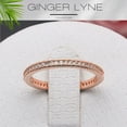 thumbnail image 2 of Eternity Wedding Band for Women Cubic Zirconia Sterling Silver Stacking Rings Ginger Lyne Collection, 2 of 7