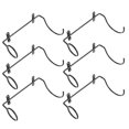 thumbnail image 1 of 6pcs Red Wine Racks Iron Wall Hanging Racks Wall Wine Display Racks (Black), 1 of 4